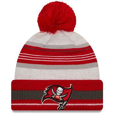 Tampa Bay Football Beanie Men's Cuffed Knit Hat with Pom Black/Red 