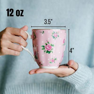 8 oz Coffee Mug in Rose