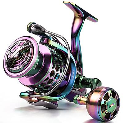 Sougayilang Fishing Reel, Colorful Aluminum Frame Spinning Reels