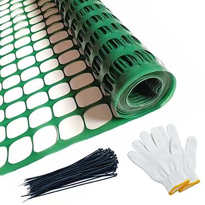 Plastic Safety Fence 2 X 164 Ft Plastic Mesh Fence Roll Reusable Animal  Construction Barrier Netting Temporary Pool Fences Snow Fence for  Construction Fencing Animal Fencing Garden Fencing (Green) – Built to