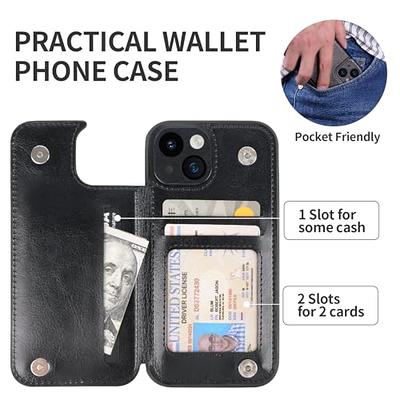 Cardpakee Phone Case Wallet for iPhone 15 Case with Card Holder