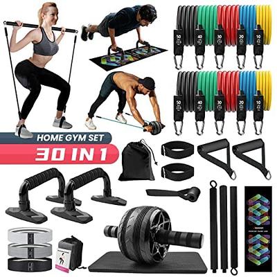 Portable Home Gym, Pilates Bar & Resistance Band Bar Combo Set.  Multifunctional Fitness Equipment That Supports Full-Body Workouts - with  Workout Poster and Video - Yahoo Shopping