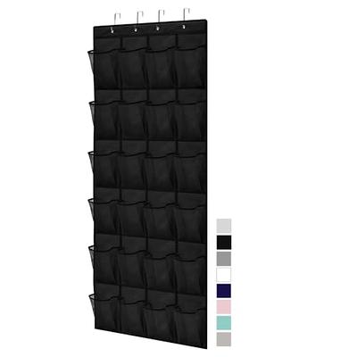 MISSLO 24 Fabric Pockets Shoe Organizer Over the Door Large