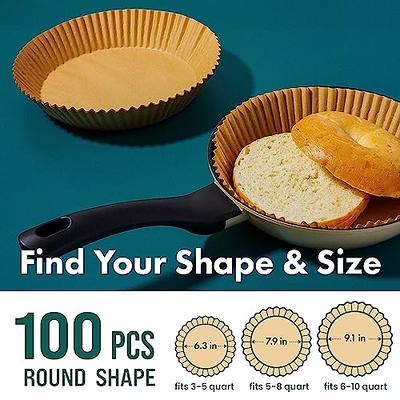 Round, Unbleached Parchment Paper Sheets for Air fryer and Cake Pans