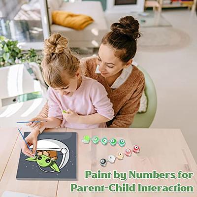 3 Pack Paint by Numbers for Kids Ages 8-12 Pre-Printed Acrylic Oil