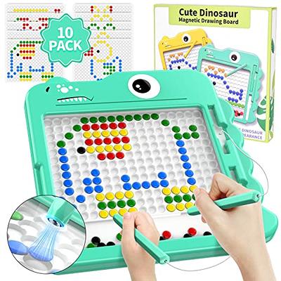 Kids Toys Magnetic Drawing Board: Magnetic Dots Board Travel Toys