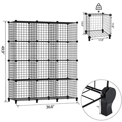 FUNLAX Cube Storage Shelf, 6 Storage Cubes Closet Organizers and