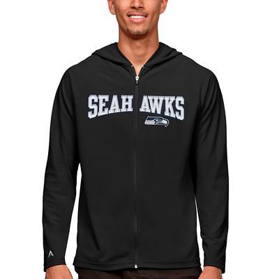 Men's Antigua White Seattle Steelheads Generation Quarter-Zip Pullover Top