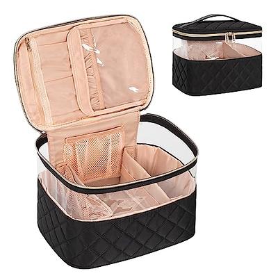 Malcum Mini Cosmetic Case Transparent Zippered Travel Bag for Cosmetics Waterproof Makeup Bag Mercer41 Finish: Beige