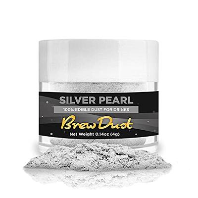 BREW GLITTER Silver Edible Glitter For Drinks, Cocktails