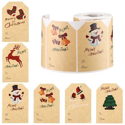 2023 New 250PCS Christmas Gift Tags Stickers Self Adhesive Name Tags for Christmas  Presents Merry Christmas to from Christmas Labels Sticker Snowmen Xmas Tree  Deer Holiday Gift Wrapping Decoration - Yahoo Shopping