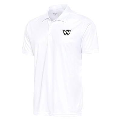 Men's Antigua White Atlanta Falcons Metallic Logo Apex Polo in