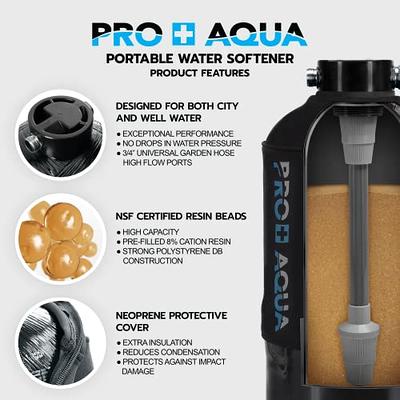 PRO+AQUA Portable RV Water Softener 16,000 Grains and Filtration System  Bundle, Filter and Soften Hard Water for RV Trailers Vans - Yahoo Shopping