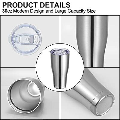 DOMICARE 30 oz Tumbler with Lid and Straw, Stainless Steel Tumblers Bulk,  Insulated Vacuum Double Wall Coffee Travel Mug, Stainless Steel 4 Pack -  Yahoo Shopping