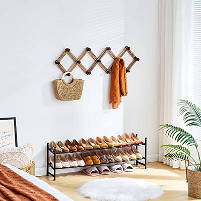 Gold Metal Wall Shoe Rack Shelf 