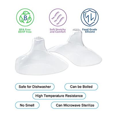 2pcs Breastfeeding Nipple Shield, Double Suction Cup Silicone Nipple Shield  Protector for Nursing Newborn, for Latch Difficulties or Flat or Inverted  Nipples - Yahoo Shopping