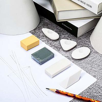 Buy iMustech Cube Erasers for Kids, Engineering Paper Art Drawing Pencil  Erasers with Grip for Artists Sketching Writing, School Supplies (White, 8  pcs) Online at desertcartINDIA