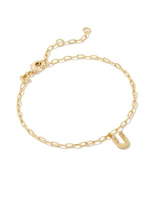 Haven Gold Crystal Heart Delicate Chain Bracelet in Pink Crystal