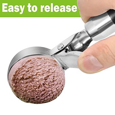 Cupcake Batter Scoop Efficient Stainless Steel Trigger Release Ice