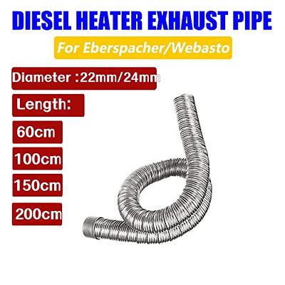 1Pack Inner Diameter 22mm/24mm Dual-layer Car Heater Exhaust Pipe Air Diesel  Parking Heater Exhaust Hose Line For Webasto Eberspacher With Camps - Yahoo  Shopping