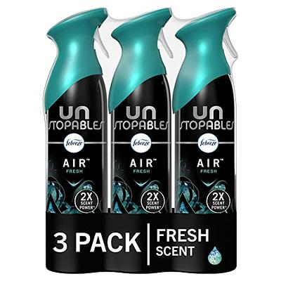 Febreze Plug in Air Fresheners, Unstopables Fresh, Odor Eliminator, Scented  Oil Refill, 3 Count