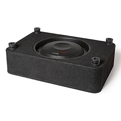MTX TN8MS Terminator 8 Inch Micro Compact Amplified Subwoofer Enclosure for  Small Vehicles with Class A/B Amplifier, Variable Bass Boost, External