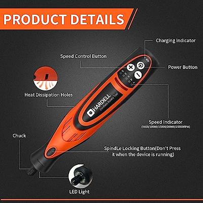 DEPSTECH Rotary Tool Cordless Kit, 30000RPM Multi Power Carving Tools