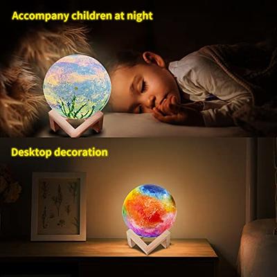 Paint Your Own Moon Lamp Kit, Valentines Gifts DIY 3D Moon Light Cool  Galaxy Lamp,Toys