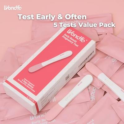 Wondfo Pregnancy Test Early Result 5 Pack - Extra Sensitive and Very Early  HCG Urine Midstream Test 10 MIU - Detect 6 Days Sooner Than Your Missed  Period - Yahoo Shopping