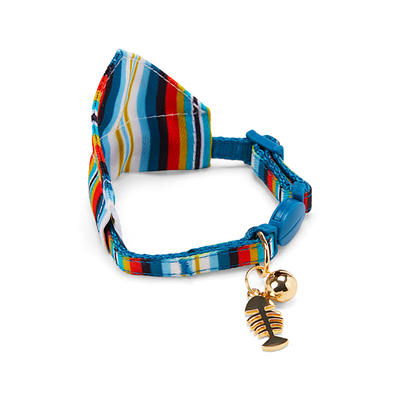 YOULY The Heir Teal Velvet Breakaway Cat Collar