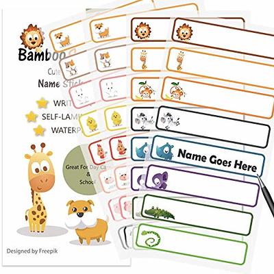 320 Pcs Baby Bottle Labels for Daycare, Waterproof Name Labels for Daycare,  Self Laminating, School Name Labels for Kids Writable, Labels Self