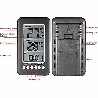 Meichoon Wireless Thermometer,Indoor & Outdoor Weather Station Digital  Temperature Monitor Thermometer with Remote Control,Household  Refrigerators,Ice Storage,Maximum and Minimum - Yahoo Shopping