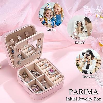  Parima Gifts for Girls, Z Initial Travel Jewelry Case