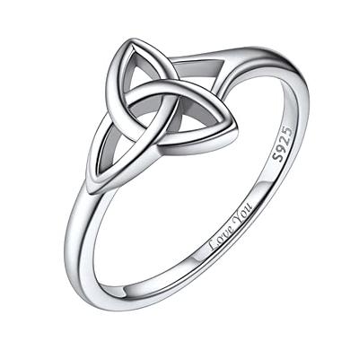 Sterling Silver Comfort Fit Celtic Knot Wedding Band