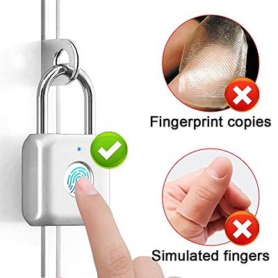 Fingerprint Padlock eLinkSmart Digital Padlock Locker Lock Metal Keyless  Thumbprint Lock for Gym Locker, School Locker, Backpack, Suitcase, Luggage  (Silver) - Yahoo Shopping