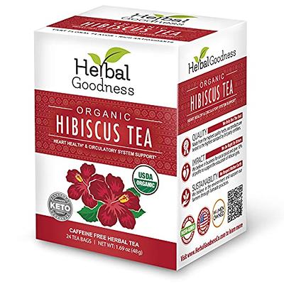 Buy Organic Hibiscus Tea, Loose Hibiscus Flower Tea