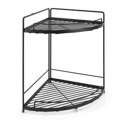 Dracelo 12.6 in. W x 3.43 in. D x 4.33 in. H Silver Shower Caddy Bathroom Shelf 2-Pack Wall Mounted Storage Organizer