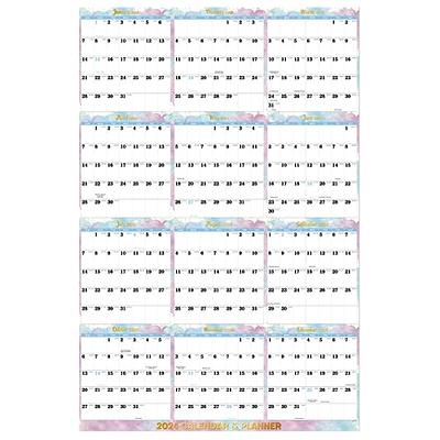 Wall Calendar 2024, Nekmit 2024 Wall Calendar from August 2023 to December  2024, 22.75 x 15.5, Large Print Big Grid Wall Calendar, Perfect for