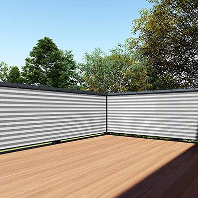  Royal Shade 3' x 10' White Balcony Privacy Screen