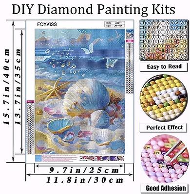 2 Pack 5D Diamond Painting Kits for Adults - Gem Art Diamond Paintings  Packs Diamond Arts Kits Paint By Diamonds - DYI Diamond Art Painting  Diamond