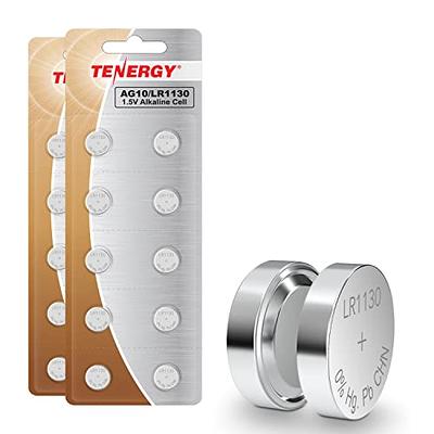 Tenergy CR1620 3V Lithium Button Cells 20 Pack (4 Cards) - Tenergy