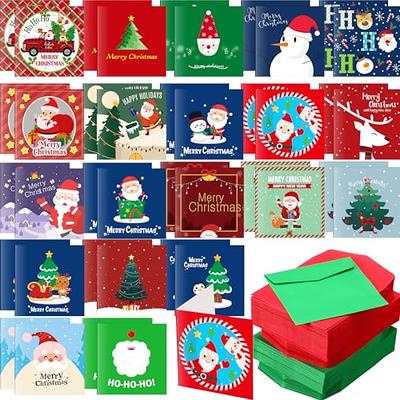 10 Mini Christmas Cards 3x3 Mini Note Cards Mini Notecard Mini Cards Cards  & Envelopes Mini Square Card Cute Card Winter Cards 