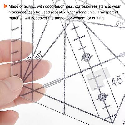 HARFINGTON 1 Set Art Ruler Squedge 12 Inch 22.5° 45° Template Acrylic  Sewing Quilting Ruler DIY Patchwork Tool for Tailors Quilting Craft Art,  Transparent - Yahoo Shopping