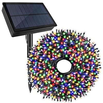 Tcamp 33ft 100LED Christmas Lights Outdoor Indoor, Battery Operated Christmas  Tree Lights with Remote Timer, 8