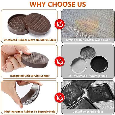 Yelanon Non Slip Furniture Pads -36 pcs 1''Furniture Grippers, Non Skid  Furniture Legs,Self Adhesive Rubber Furniture Feet, Anti Slide Furniture