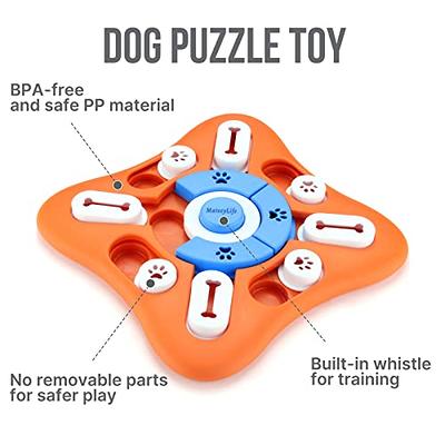 Dog Smart Interactive Treat Puzzle Dog Toy, Orange