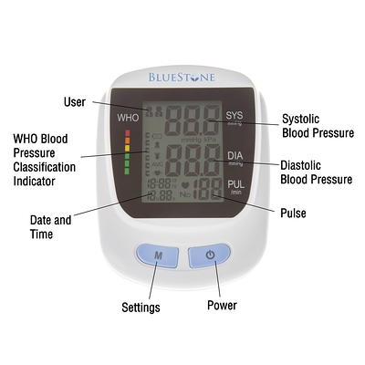 Bluestone Automatic Upper Arm Blood Pressure Monitor 