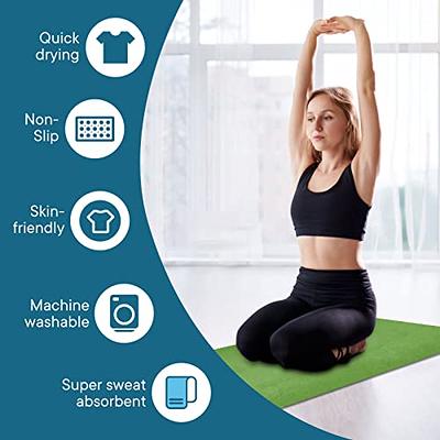 Heathyoga Non-Slip Hot Yoga Towel, Stickyfiber Non Slip Yoga Mat