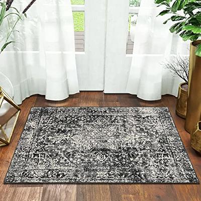 Boho Washable Rug-2x3 Small Entryway Area Rugs for Hallway Indoor Entrance  Door Mat,Non-Slip Low-Pile Carpet for Bathroom Kitchen Laundry Room