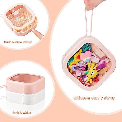 4Pcs Hair Tie Organizer Portable Travel Qtip Holder Small Hair Accessory  Storage Containers Hanging Hair Clip Organizer Box for Rings Earrings Hair  Ropes Cotton Swab Hair Pin 